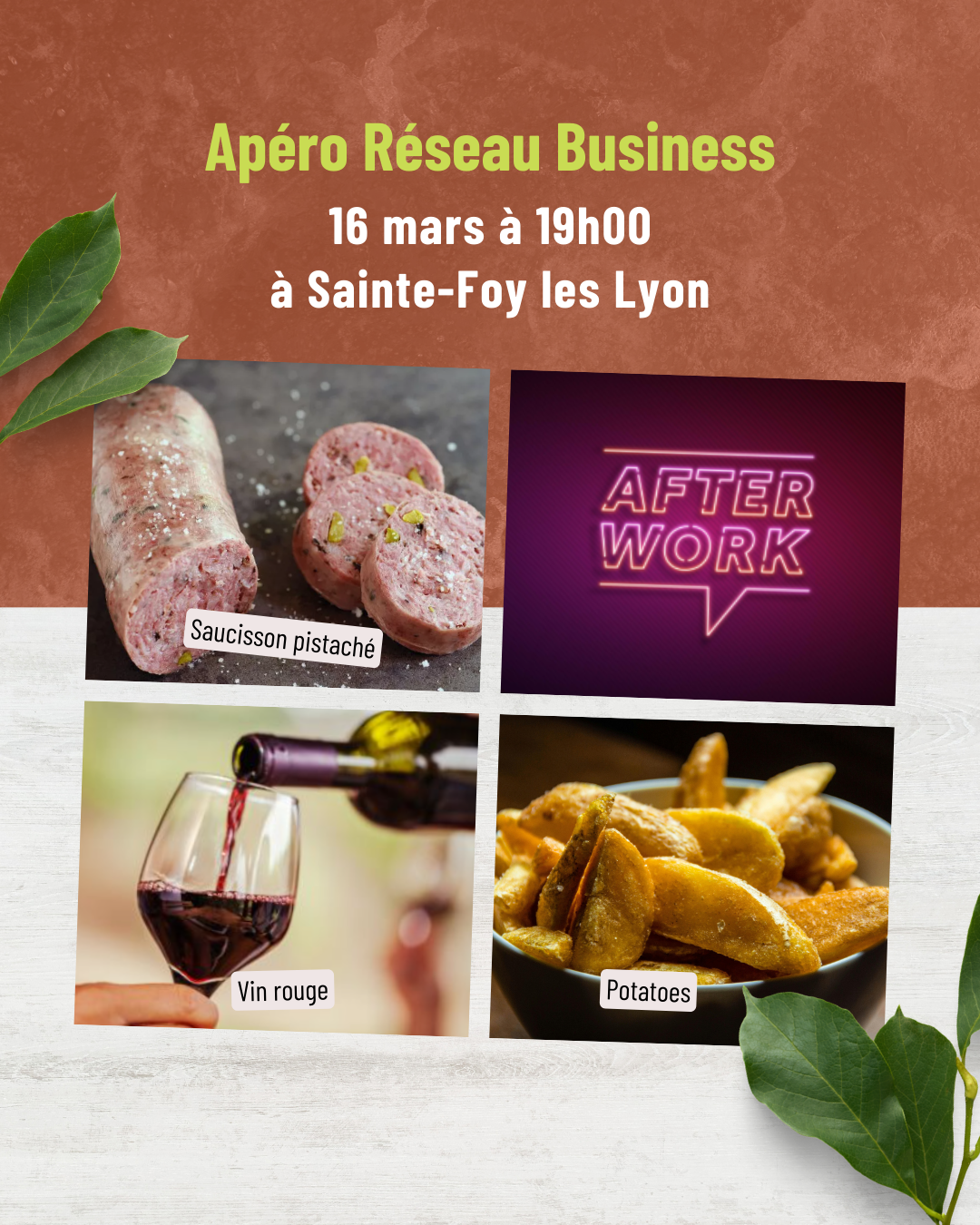 Apéro Réseau Business le 16 mars à Sainte-Foy les Lyon