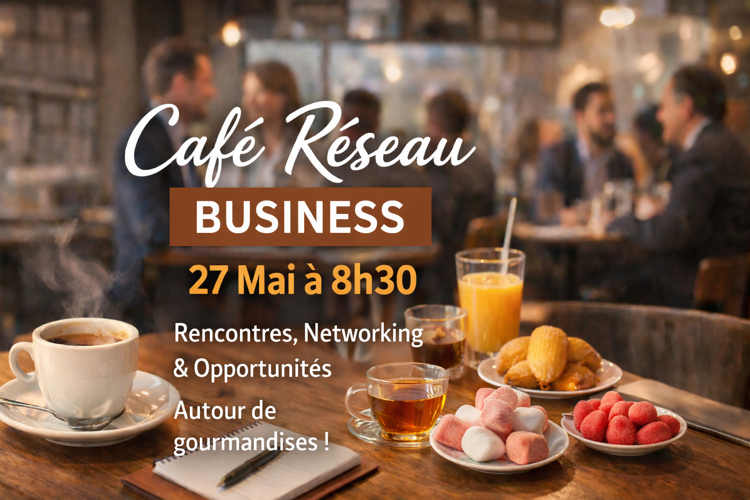 Café Réseau Business chez Paden Formation à Sainte-Foy les Lyon le 27 mai 2026.