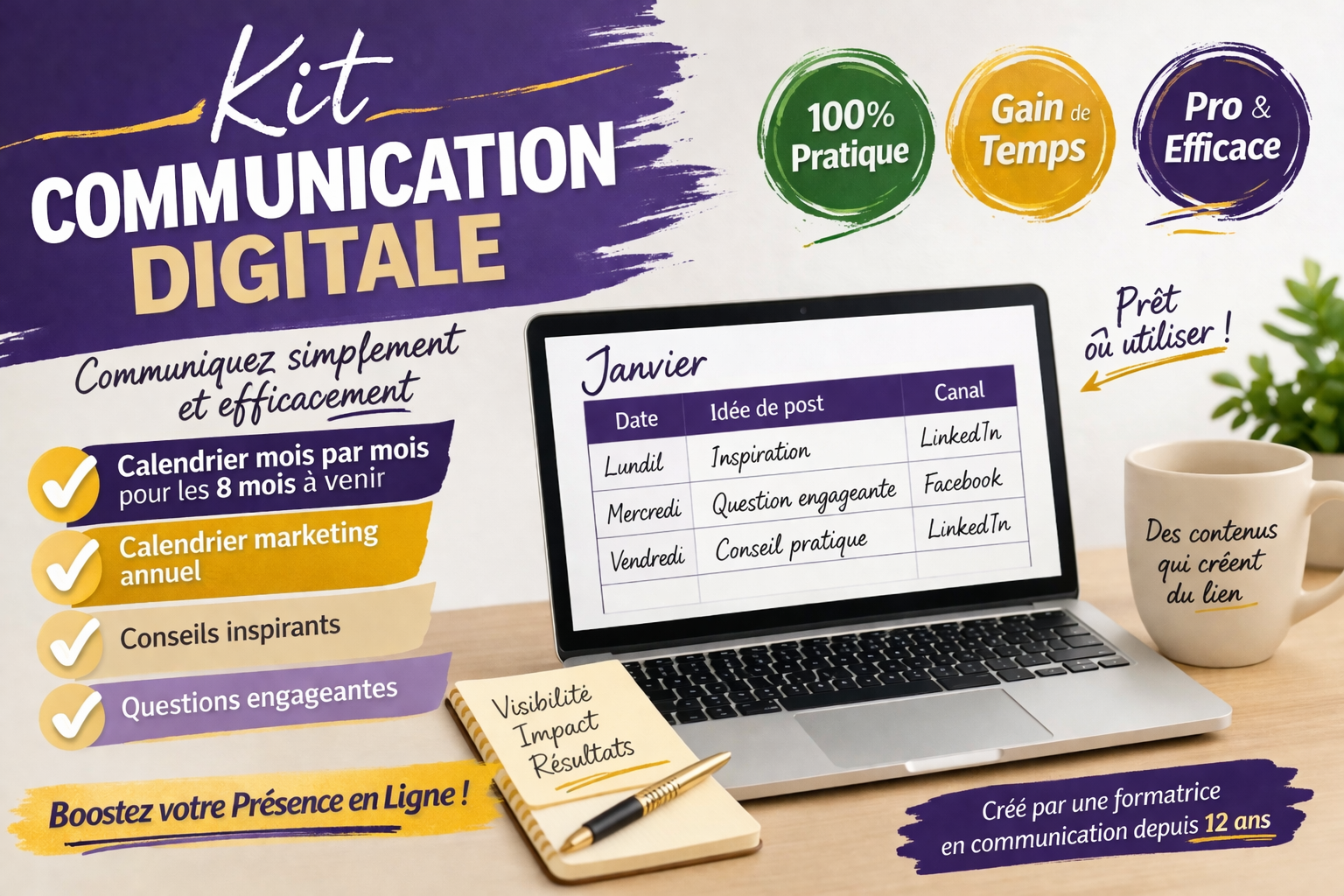 Kit de communication digitale crée par PADEN FORMATION