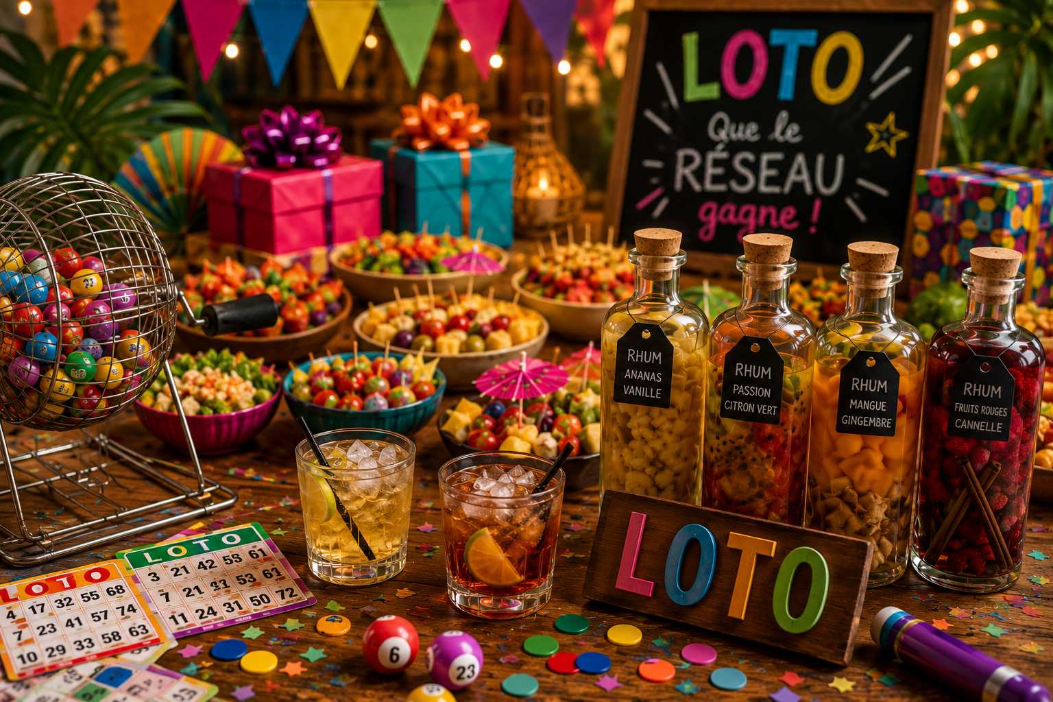 Apéro Réseau Business by Paden à Sainte Foy les Lyon - Des cadeaux à gogo au loto de Dolo